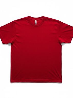 Alstyle Men's Short Sleeve Crew Tee - Red‎ Size Small